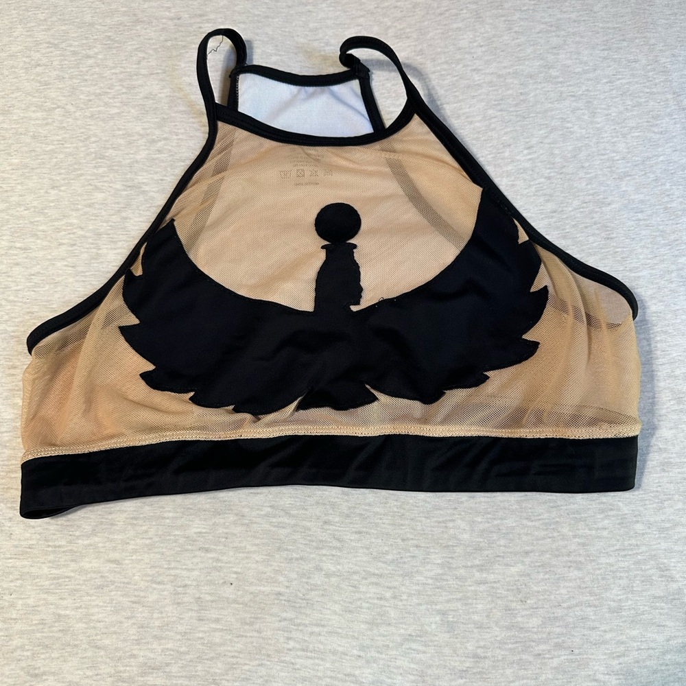 Creatures of XIX Sheer Black and Tan Pole Top